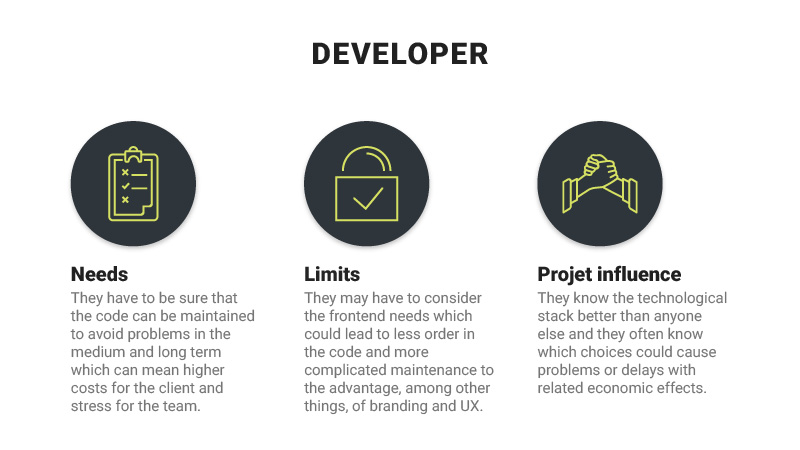  infographic software developer needs, limits and project influence 