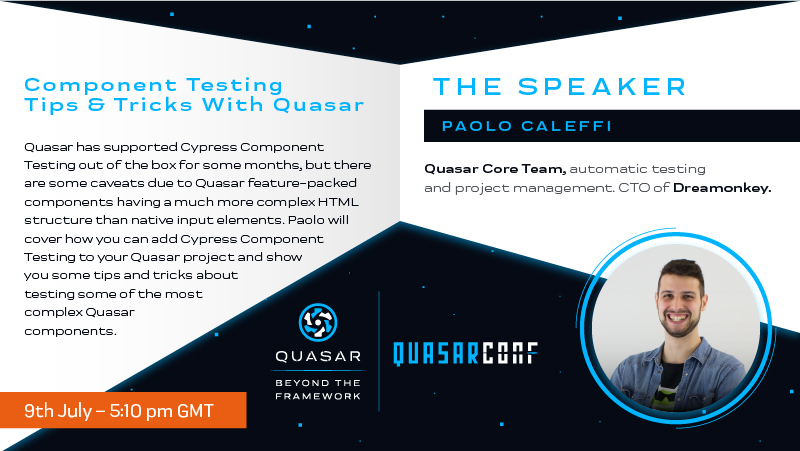 Quasar framework QuasarConf 2022 Paolo Caleffi talk