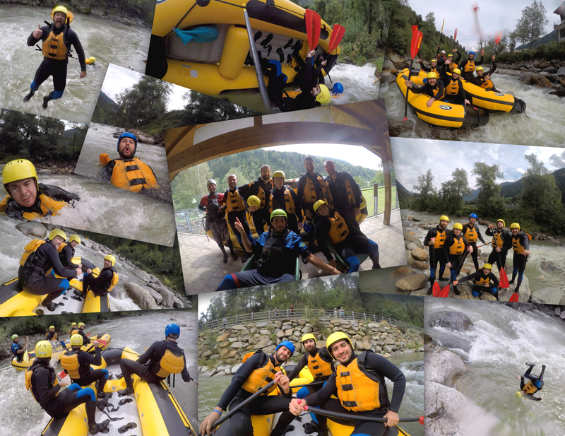 team Dreamonkey rafting vacanza aziendale in trentino