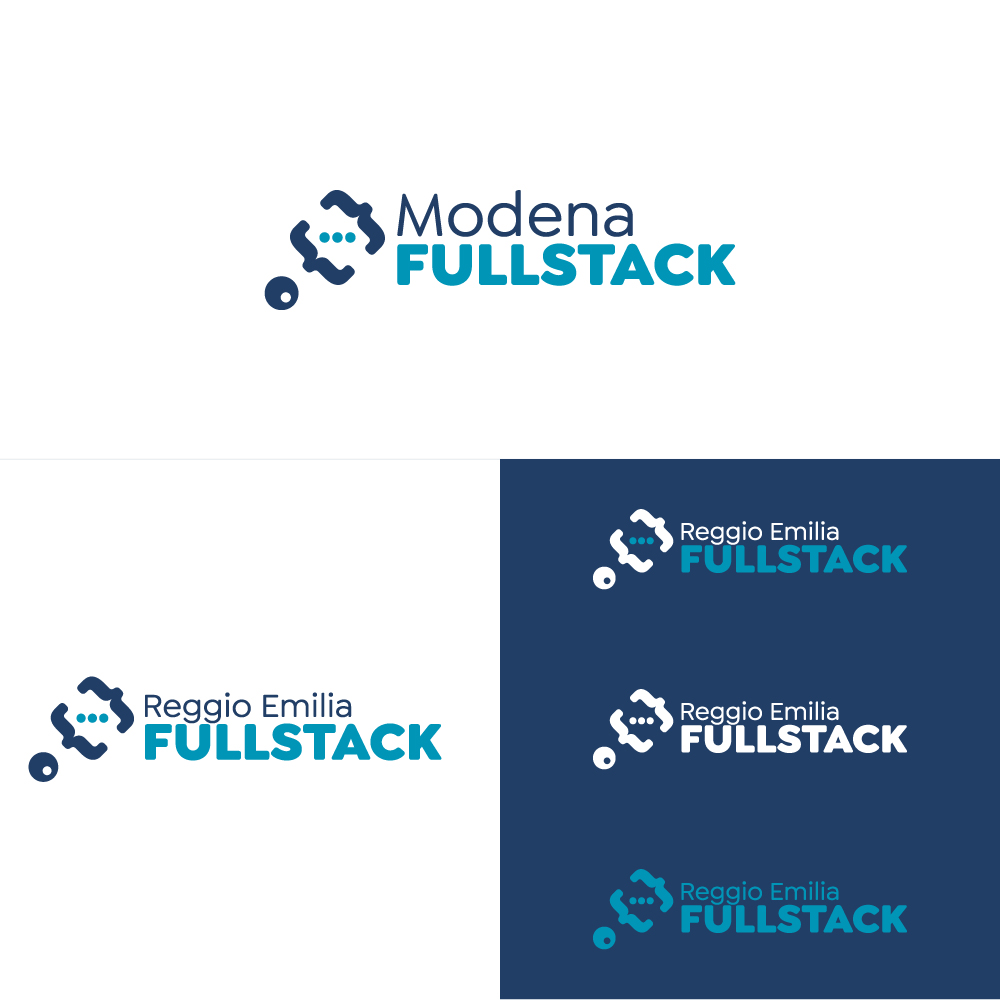 logo FullStack Modena e logo FullStack Reggio Emilia