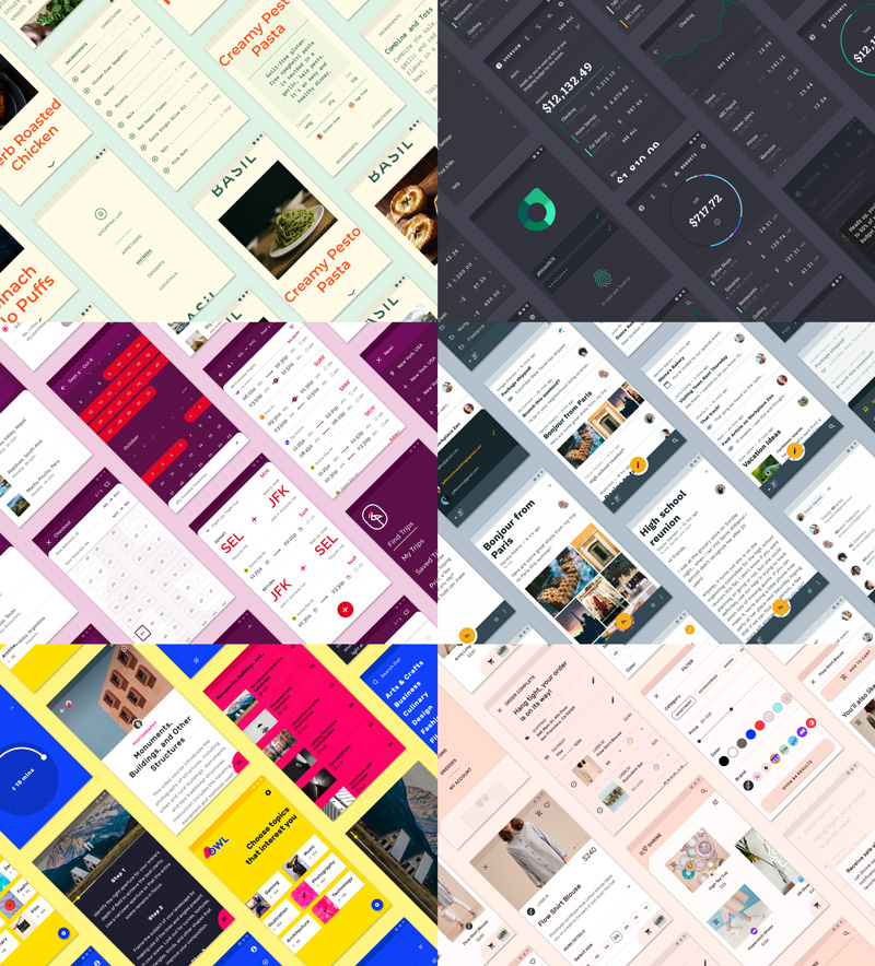 Differenti temi di Material Design